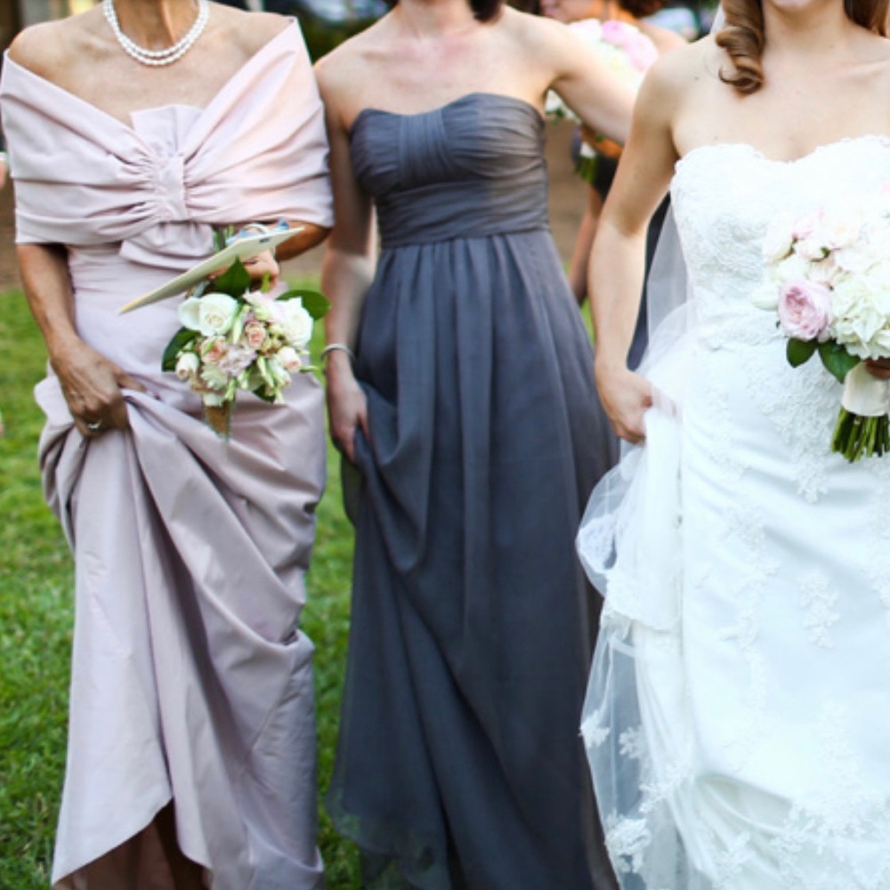 Love Lane Grey Bridesmaid Dress (Size 2)